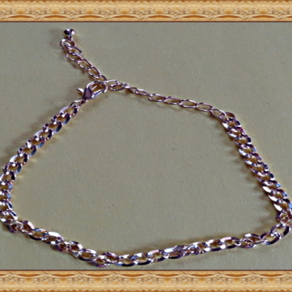 Gold Tone Chain Design Anklet Simple Style